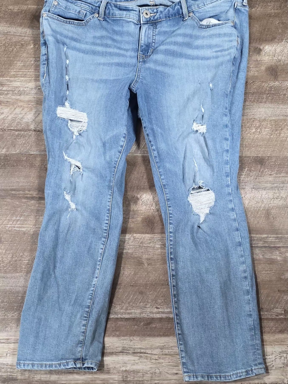 Torrid Light Blue Distressed  Jeans
